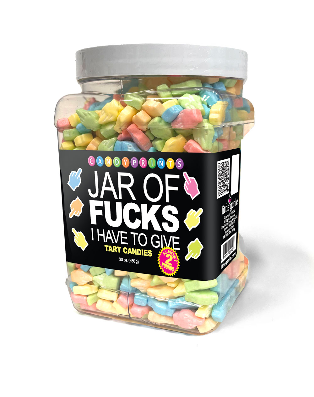 Little Genie - Jar of Fucks I Have to Give – 2lb Tart Candy - Edible