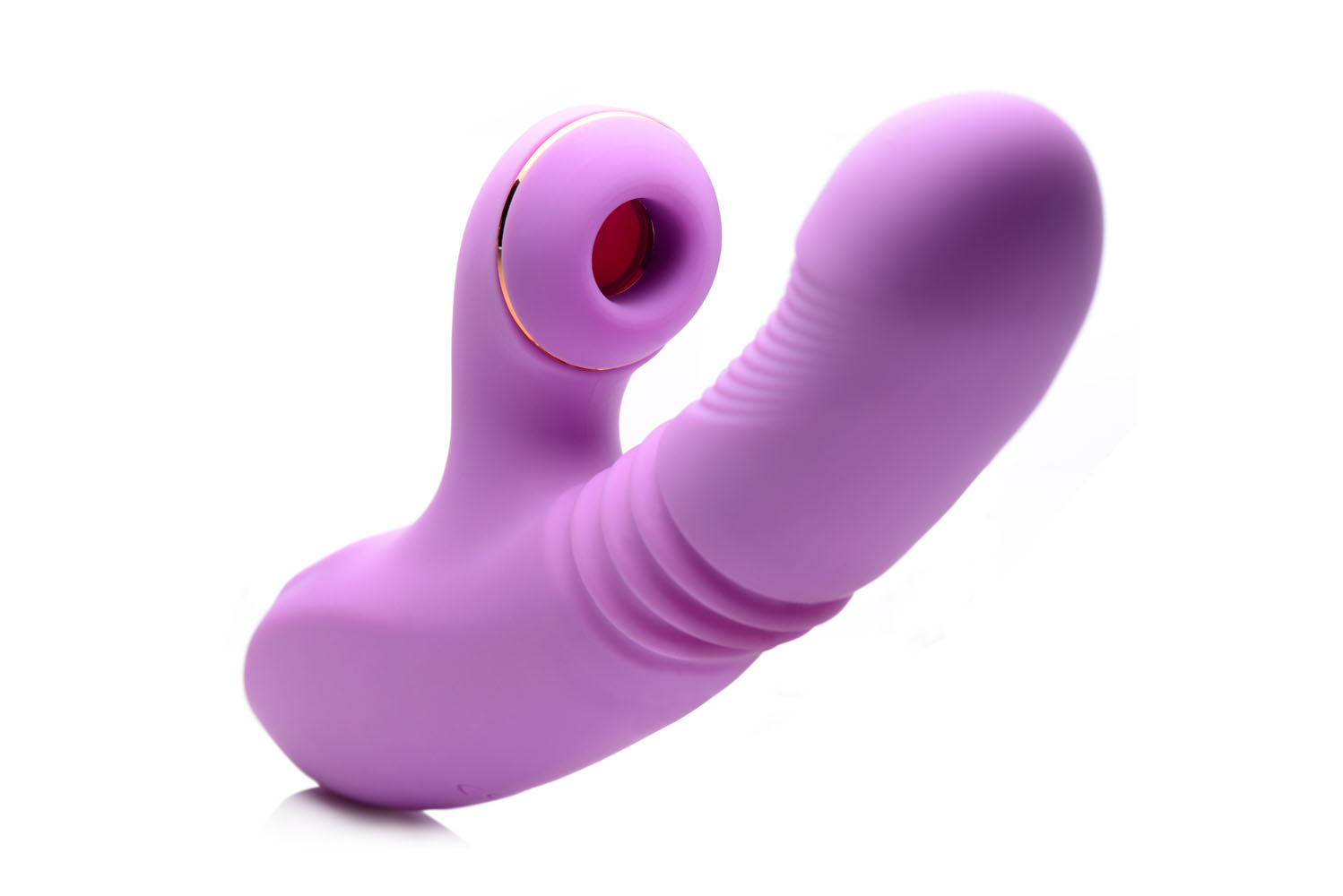 XR Brands - Shegasm Thrusting Suction Rabbit - Purple - Eco-Friendly