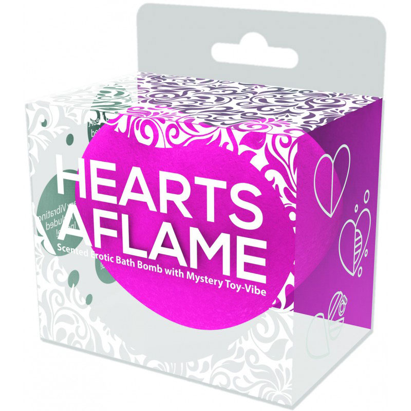 Hott Products - Hearts Aflame Erotic Lovers Bath Bomb - Bath & Body