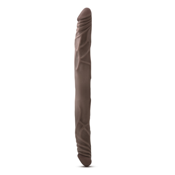 Blush - Dr. Skin - 14 Inch Double Dildo - Chocolate - Dildos