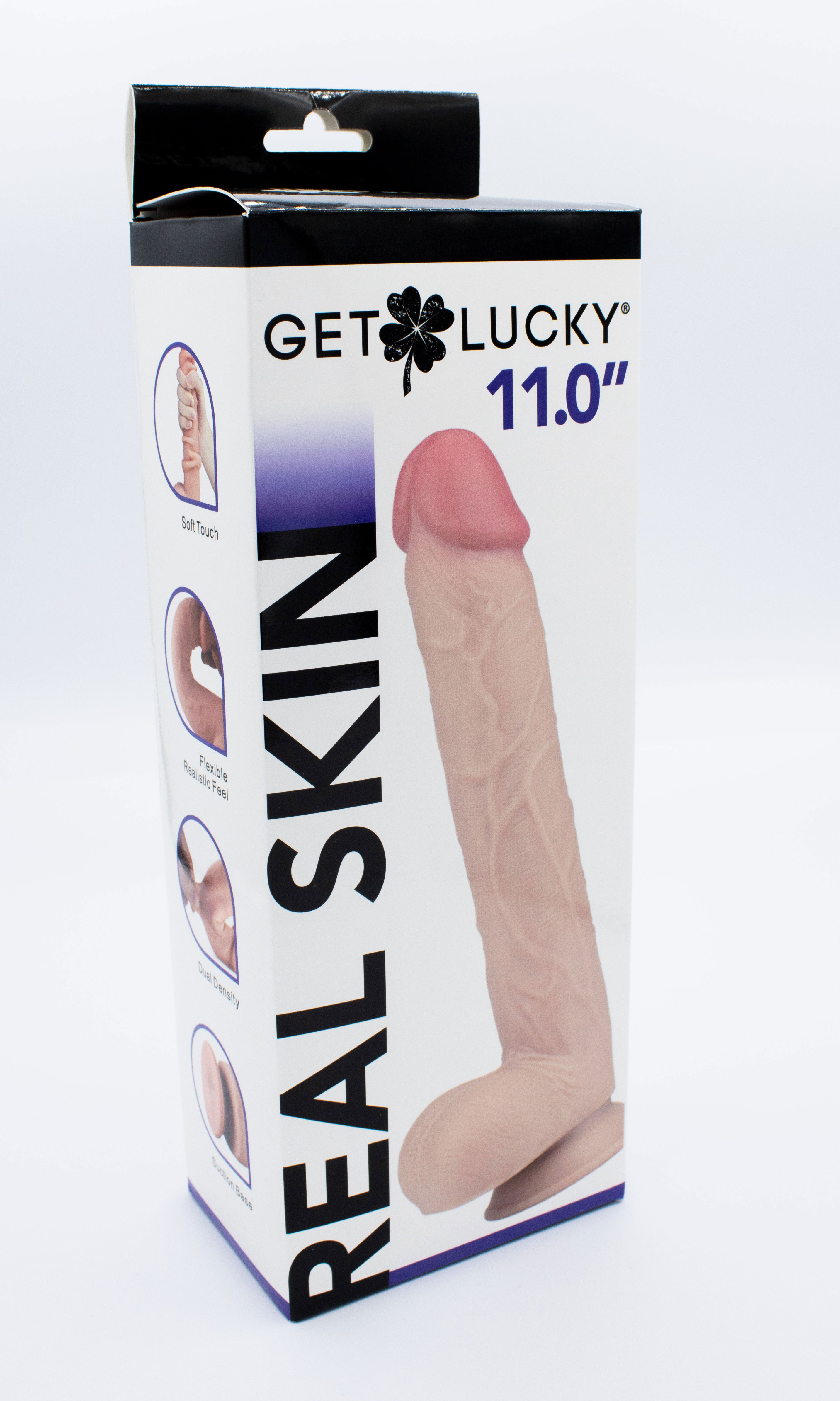 Viben - Real Skin 11” Dual Layer Dildo - Beige - Dildos & Dongs