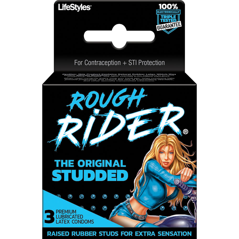 Paradise Marketing - Rough Rider - Original Studded - 3 Pack - Condoms