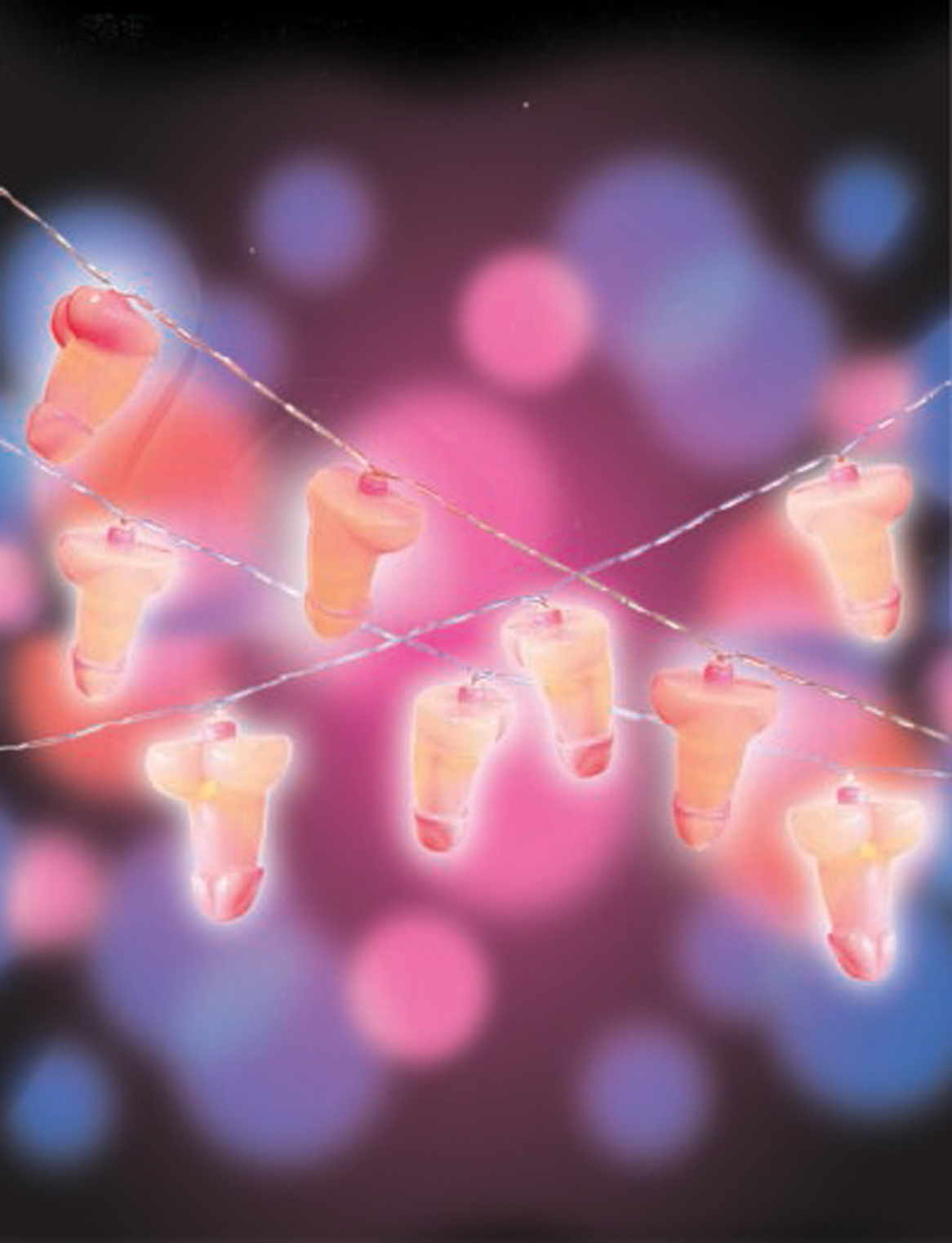 Little Genie - Glitterati Penis String Lights - 20 Lights - Gag Gifts & Novelties