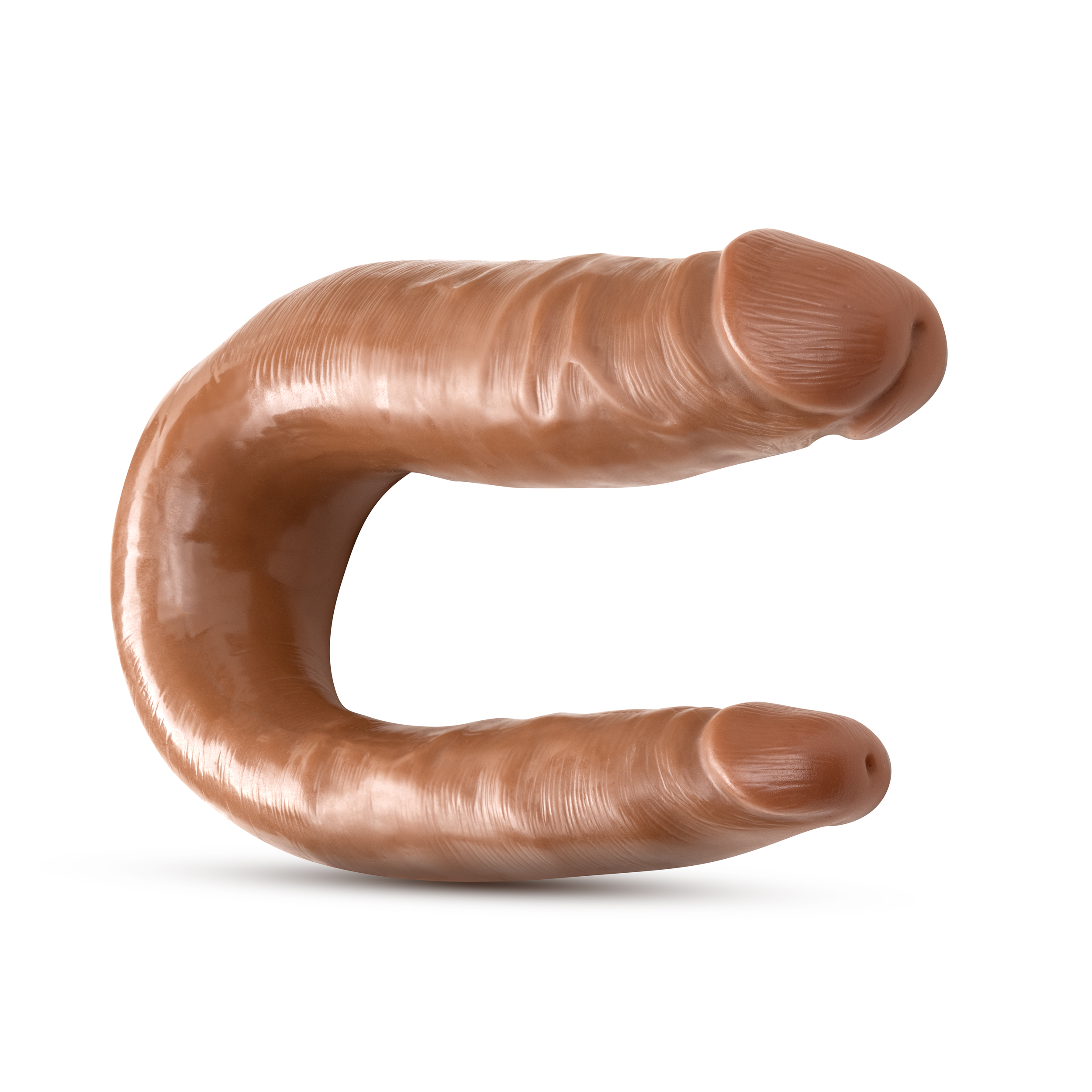 Blush - Dr. Skin Mini Double Dong Realistic 12 in. Dual-Ended Dildo Tan - Dildos - PVC