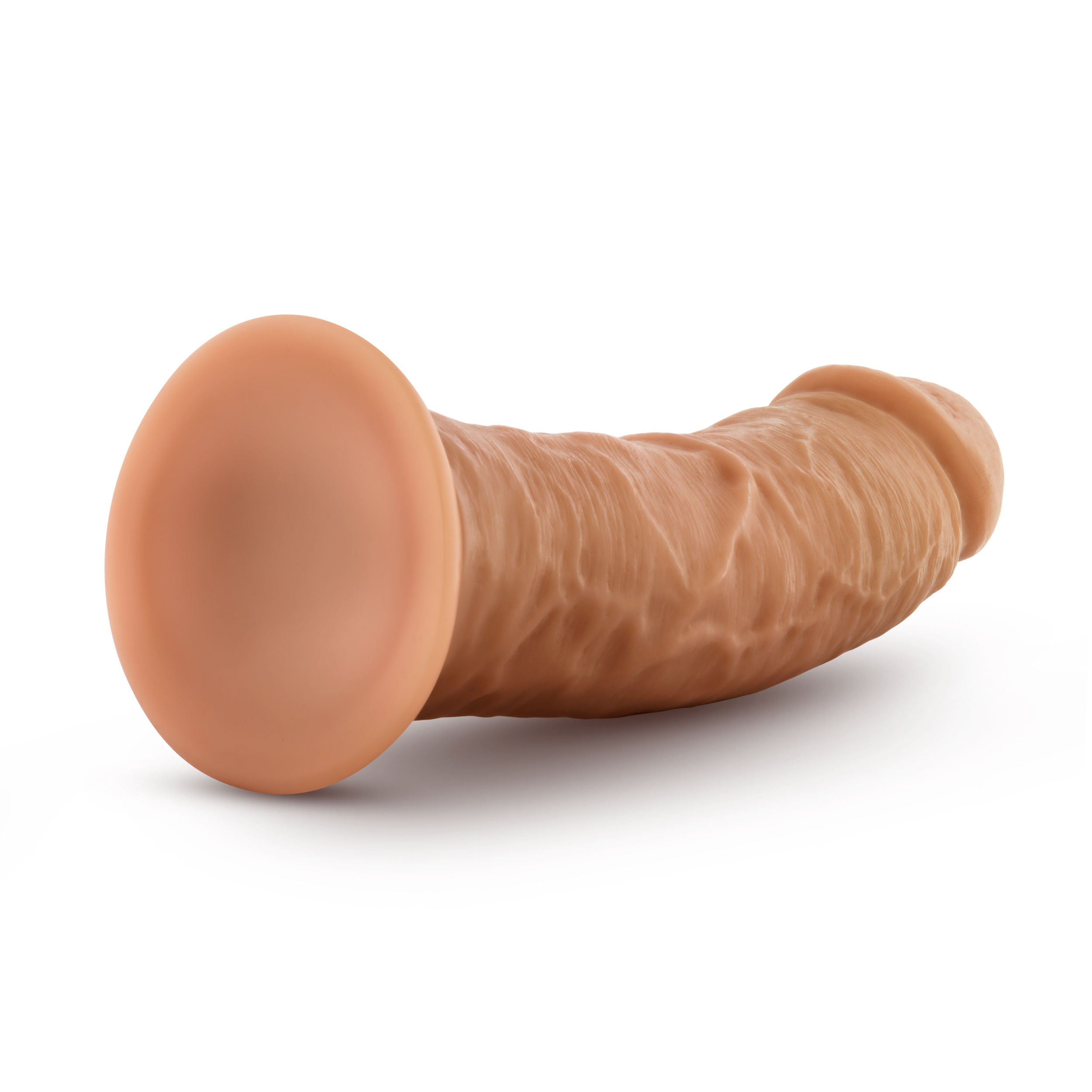 Blush - Dr. Skin Glide 8 Inch Self Lubricating Dildo - - Mocha - Dildos
