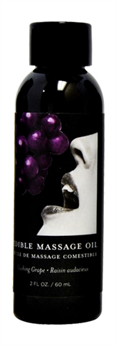 Earthly Body - Edible Massage Oil - Grape - 2 Fl. Oz. - Bath & Body