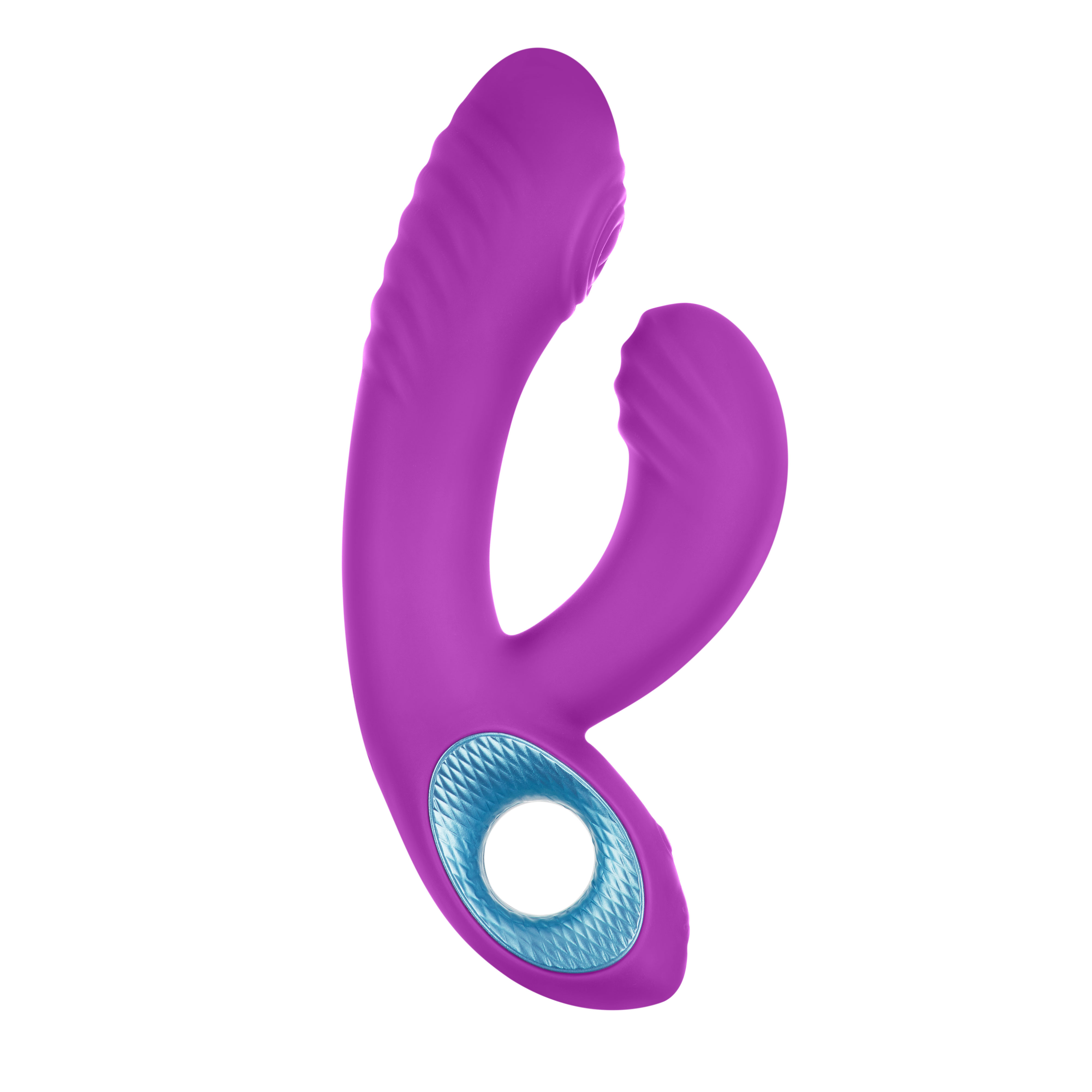 FemmeFunn FemmeFunn Cora Rechargeable Silicone Thumping Dual Stimulation Vibrator Purple