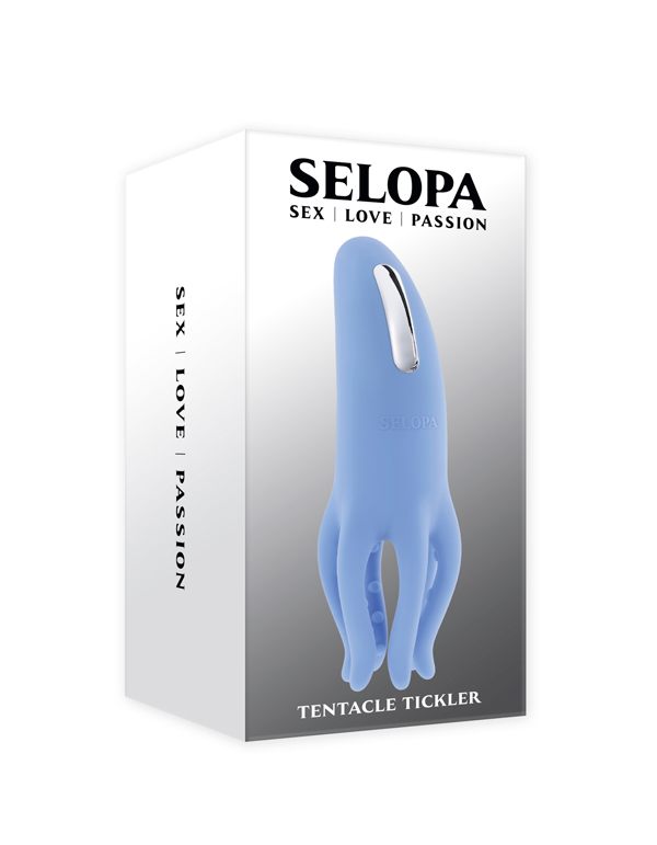 Selopa - Selopa Tentacle Tickler Rechargeable Silicone Flexible Bead Vibrator Blue - Vibrators - Silicone