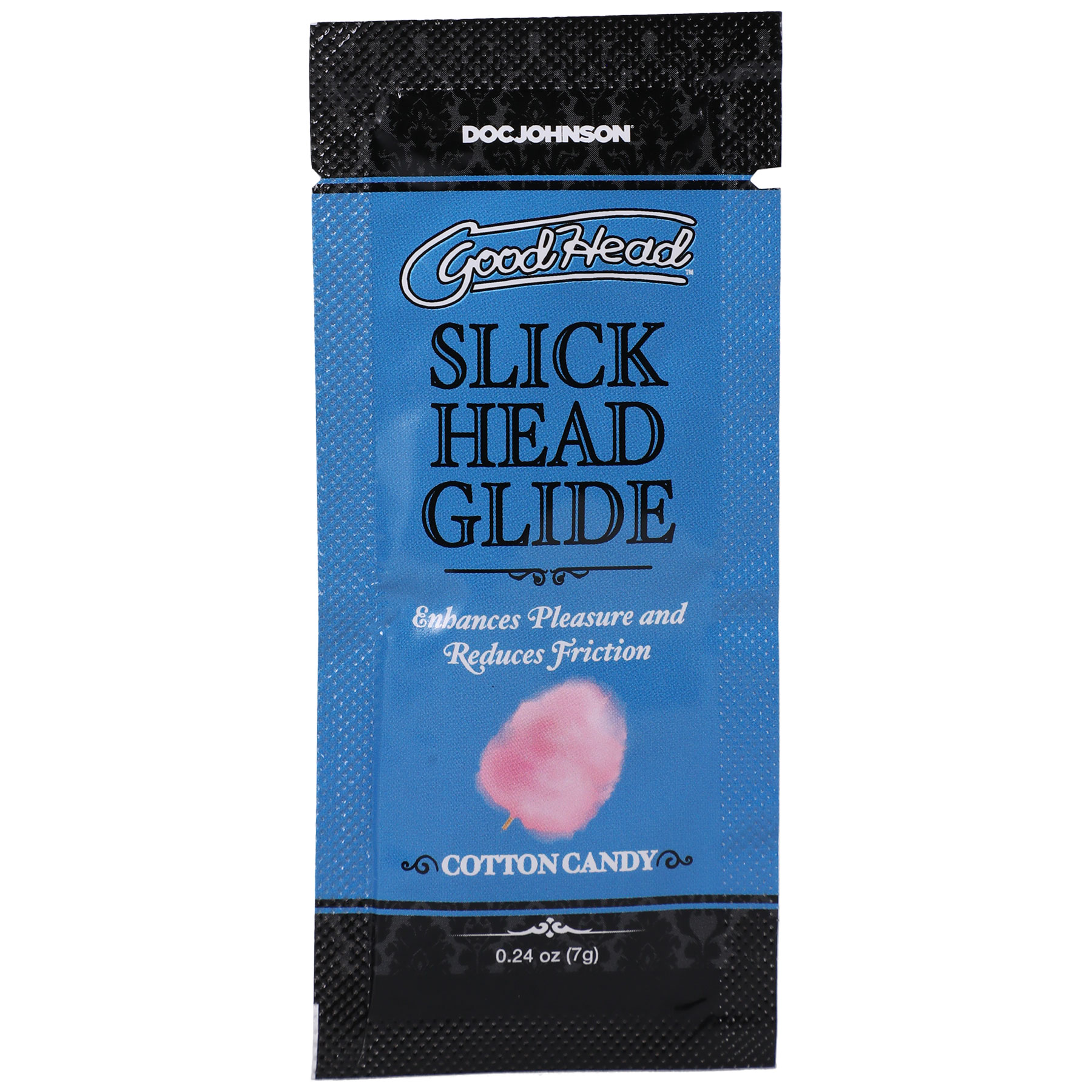 Doc Johnson - Goodhead - Slick Head Glide - Cotton Candy - 0.24 Oz Bulk - Edible