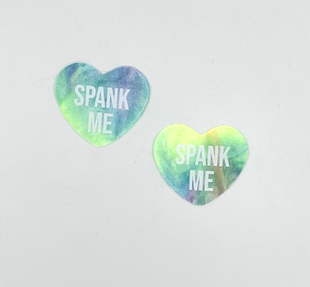 Neva Nude - Spank Me Rainbow Sherbert Tie Die Candy Heart Pasties - Novelties & Games