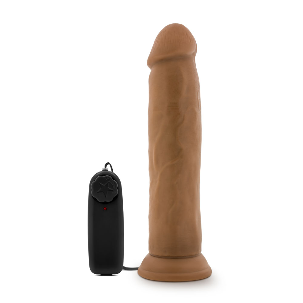 Blush - Dr. Skin Dr. Throb Realistic 9.5 in. Vibrating Dildo Tan - Dildos - PVC