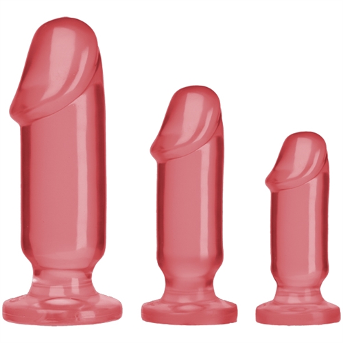Doc Johnson - Crystal Jellies Anal Starter Kit - Pink - Anal Toys & Stimulators