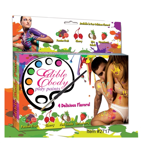 Hott Products - Edible Body Play Paints Kit - Bath & Body