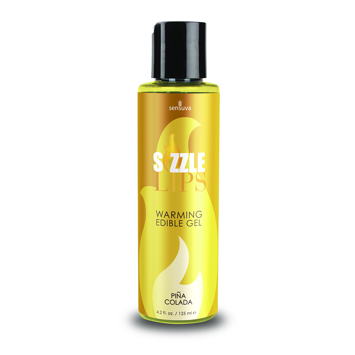 Sensuva - Sizzle Lips Warming Edible Gel - Pina Colada - 4.2 Fl. Oz. / 125 ml - Edible