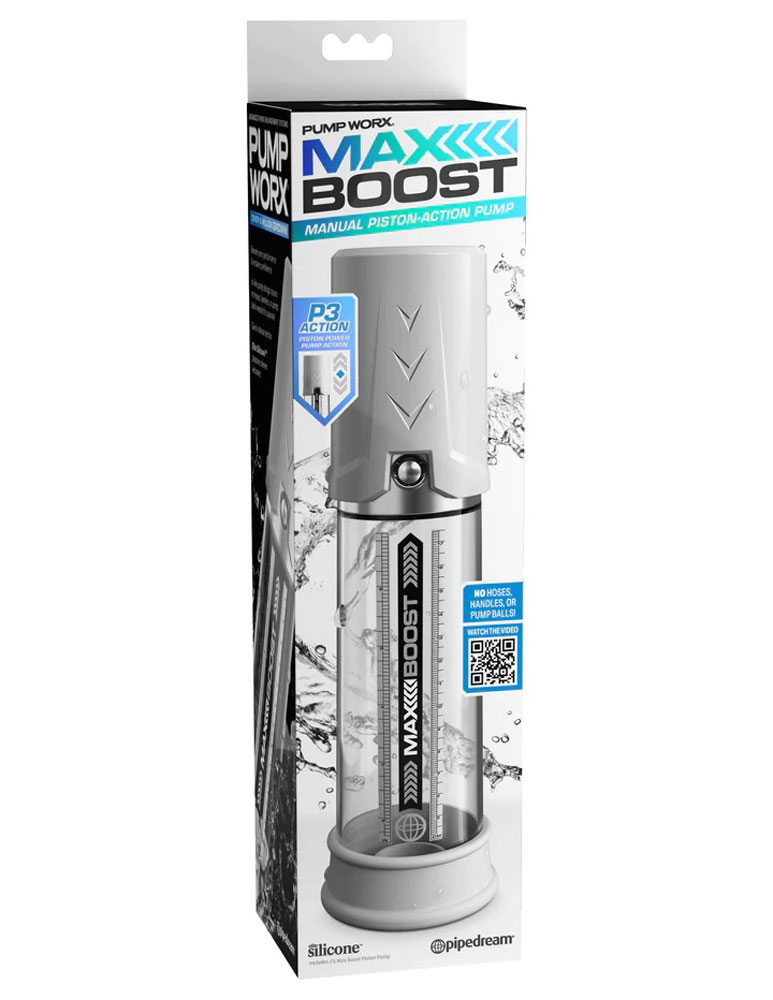 Pipedream - Pump Work Max Boost - White/clear - Masturbation Aids for Males