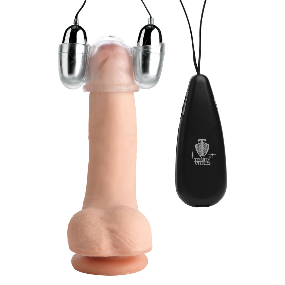 XR Brands - Clear Multi -Speed Vibrating Head Teaser - Masturbation Aids for Males