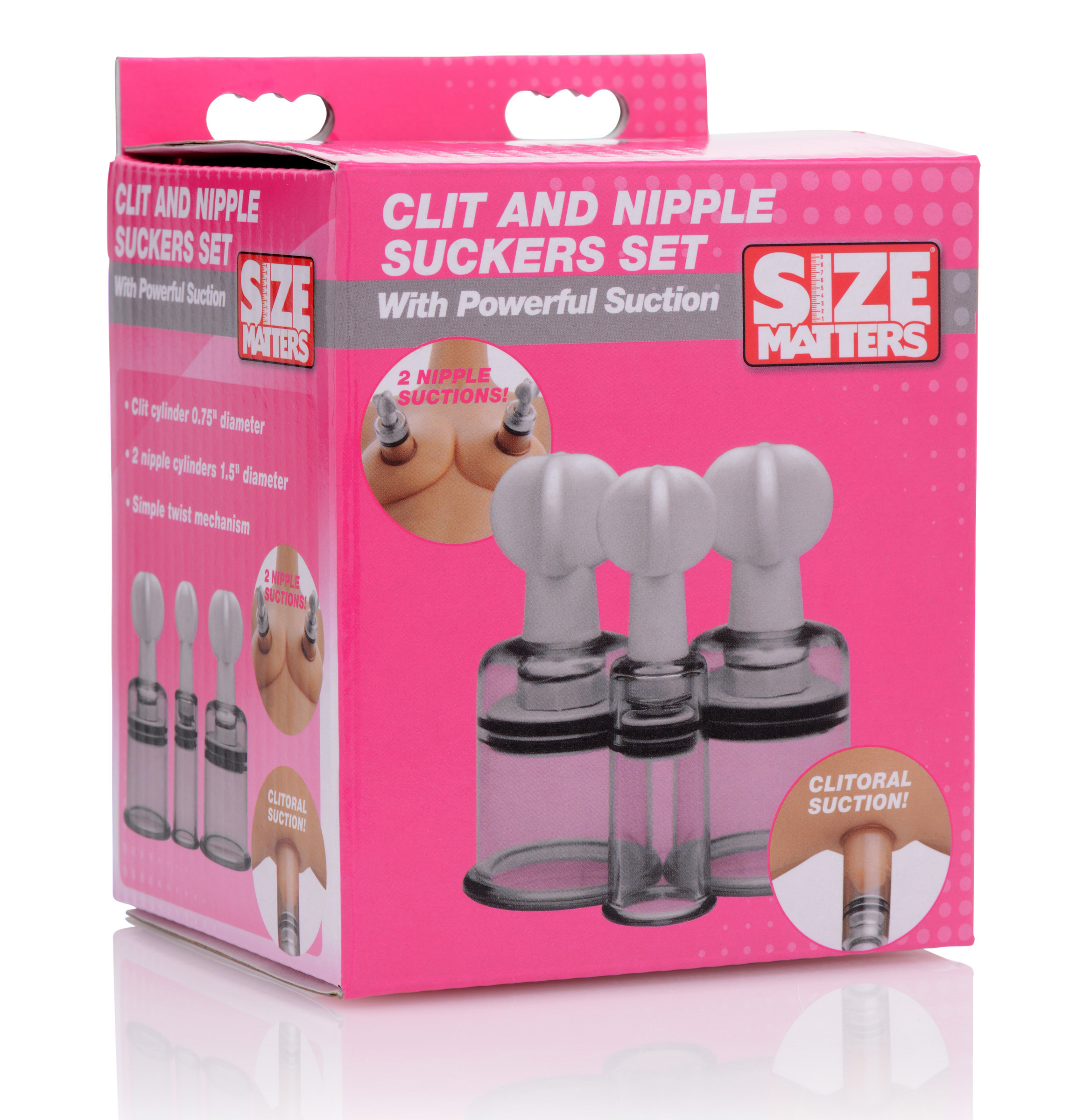 XR Brands - Clit and Nipple Suckers Set - Bondage & Fetish Toys