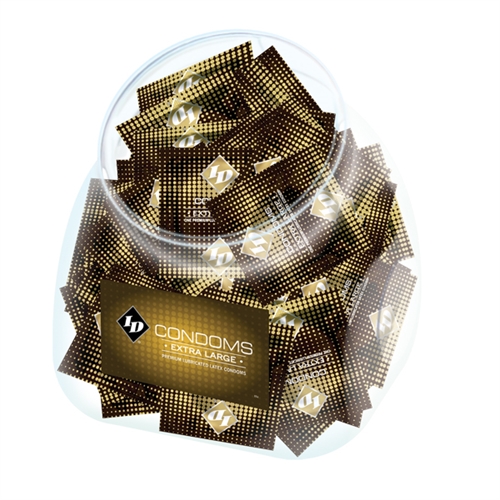 I.D. Lubricants - ID Extra Large Condom Jar - 144 Pieces - Condoms