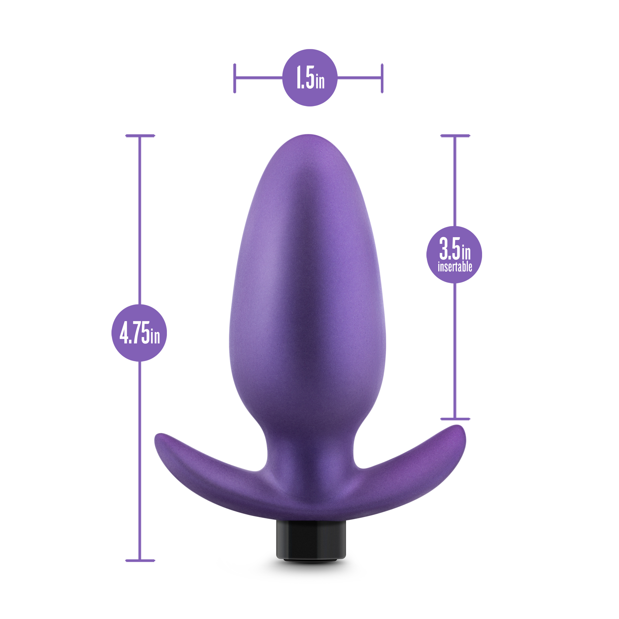 Blush - Anal Adventures Matrix Excelsior Plug Astro Violet - Anal Toys & Stimulators - Silicone