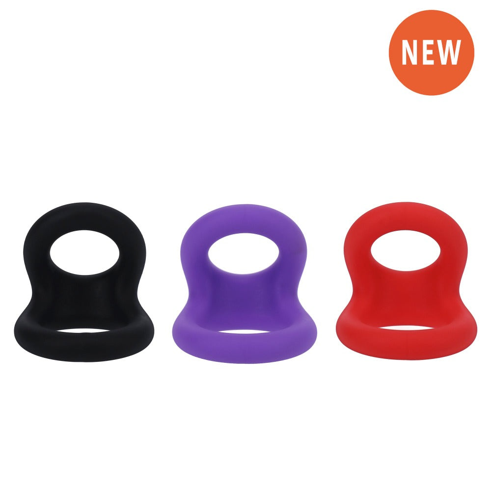 Tantus - Tantus Uplift C-Ring Cock and Ball Sling Onyx - Cockrings - Silicone