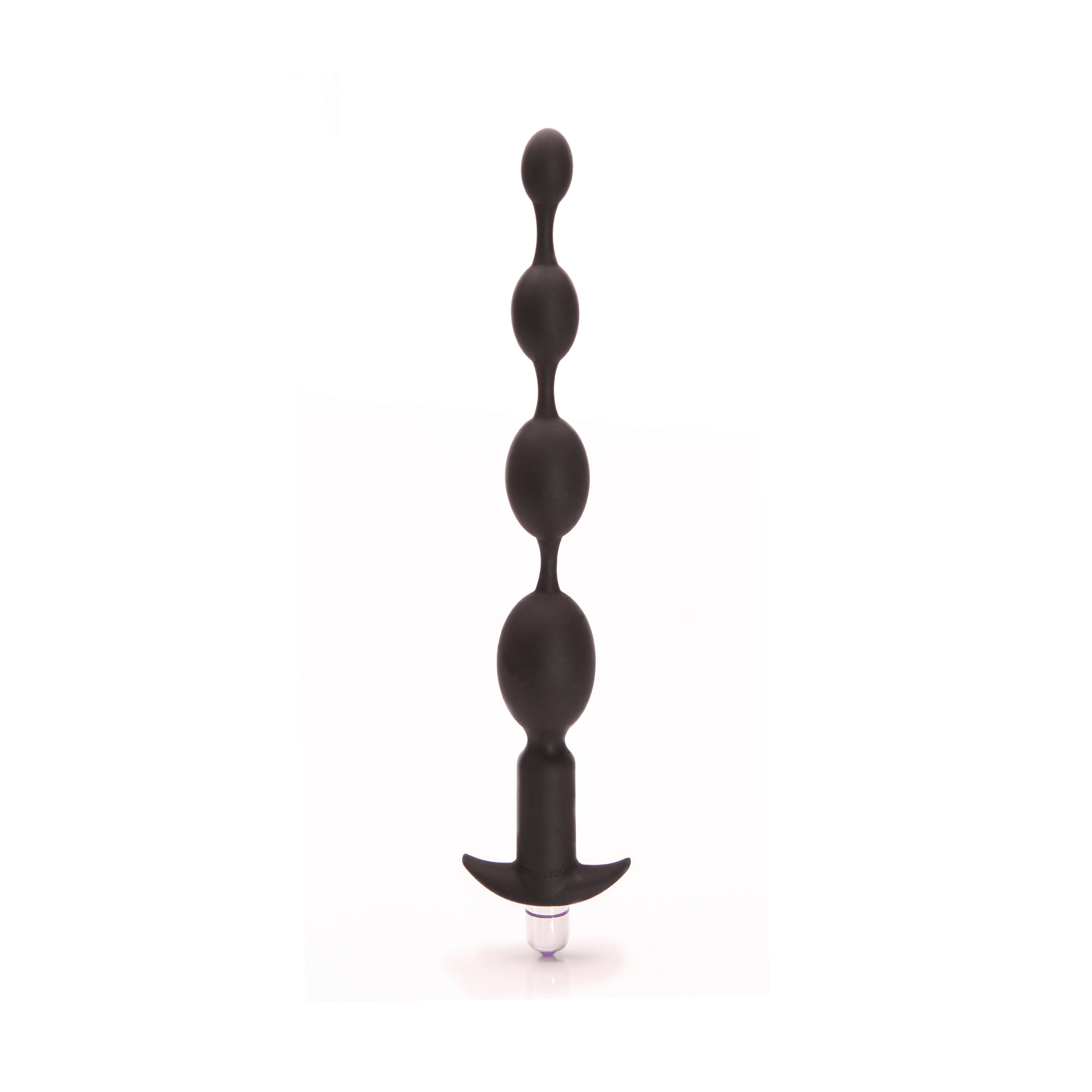 Tantus - Tantus Vibrating Progressive Beads Vibrating Beaded Anal Plug Onyx - Anal Toys & Stimulators - Silicone