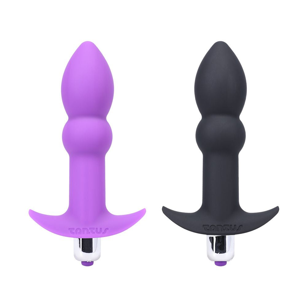 Tantus - Tantus Perfect Plug Plus Vibrating Anal Plug Onyx - Anal Toys & Stimulators - Silicone