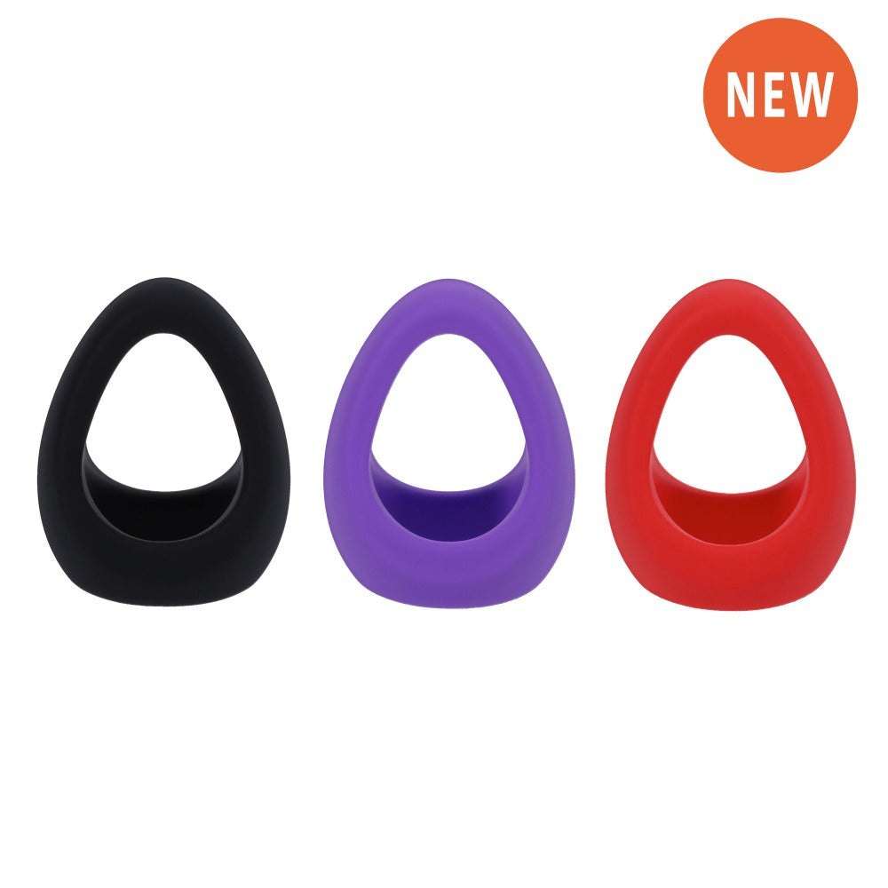 Tantus - Tantus Stirrup C-Ring Cock and Ball Sling Onyx - Cockrings - Silicone