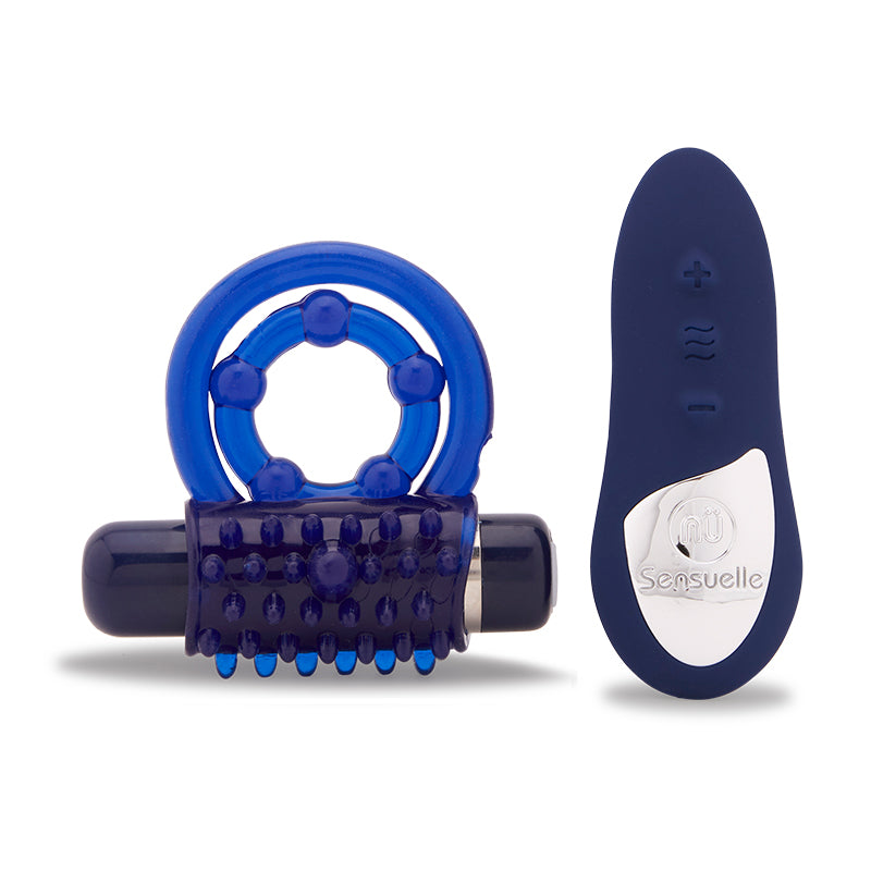 Nu Sensuelle - Nu Sensuelle Endure Remote Control Couple''s Ring Blue - Vibrators - TPE/TPR/Elastomers