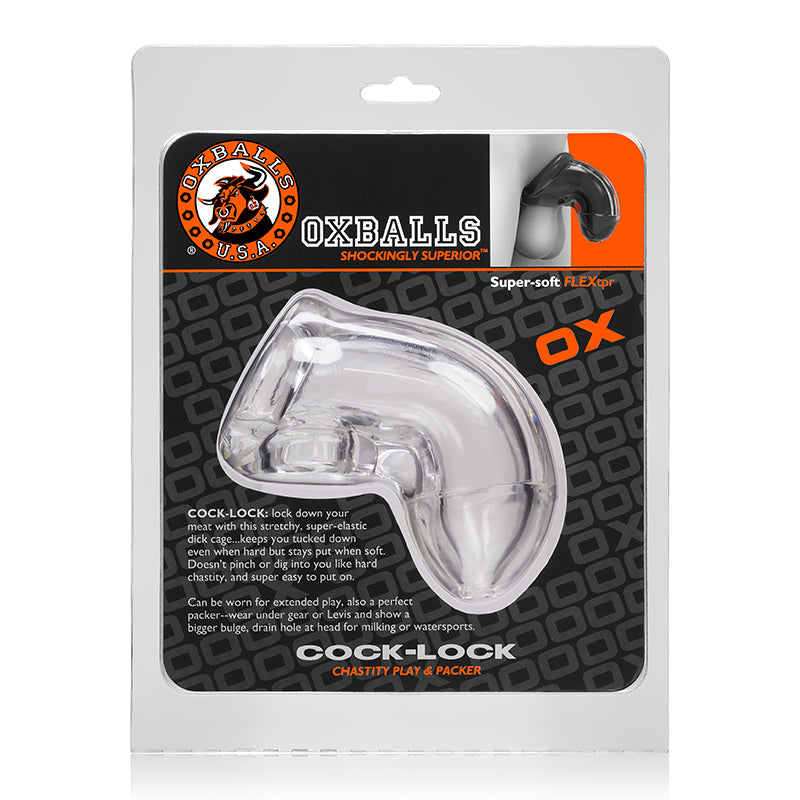Oxballs - OxBalls Cock-Lock, Chastity, Clear - General - TPE/TPR/Elastomers