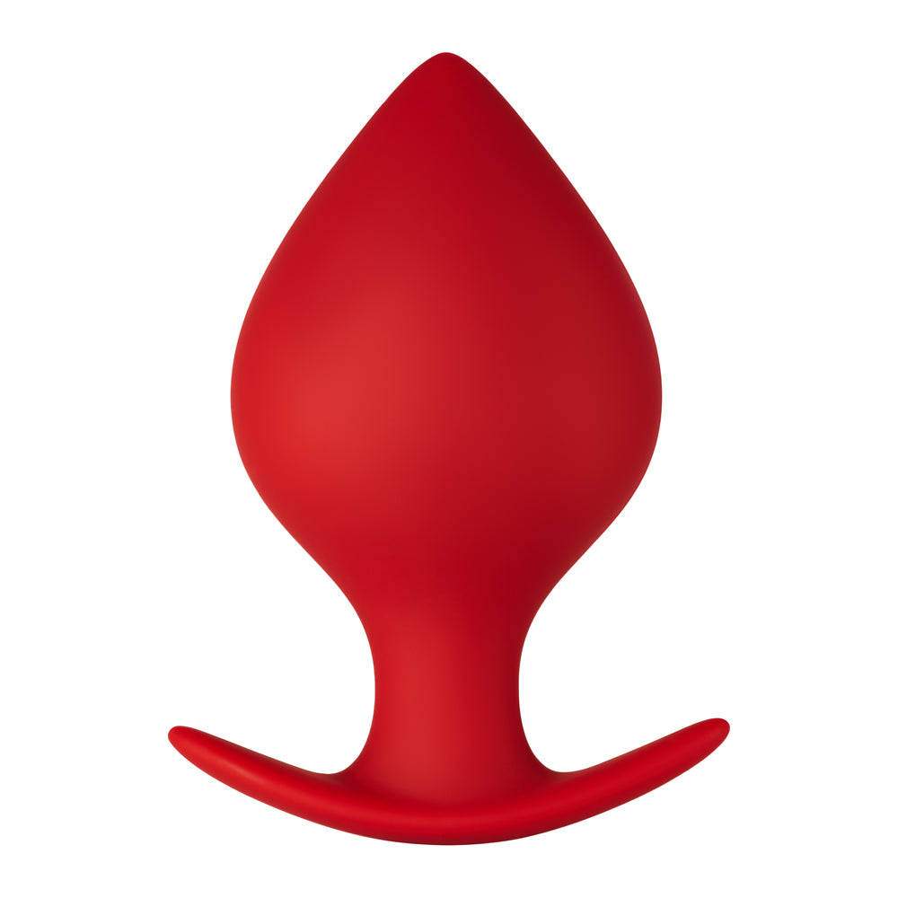 Forto - Forto F-63 Rattler Spade Silicone Anal Plug Large Red - Anal Toys & Stimulators - Silicone