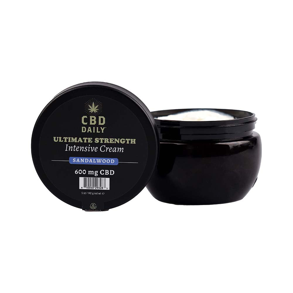 Earthly Body - Earthly Body CBD Cream Sandalwood 5 oz. - General - Cream