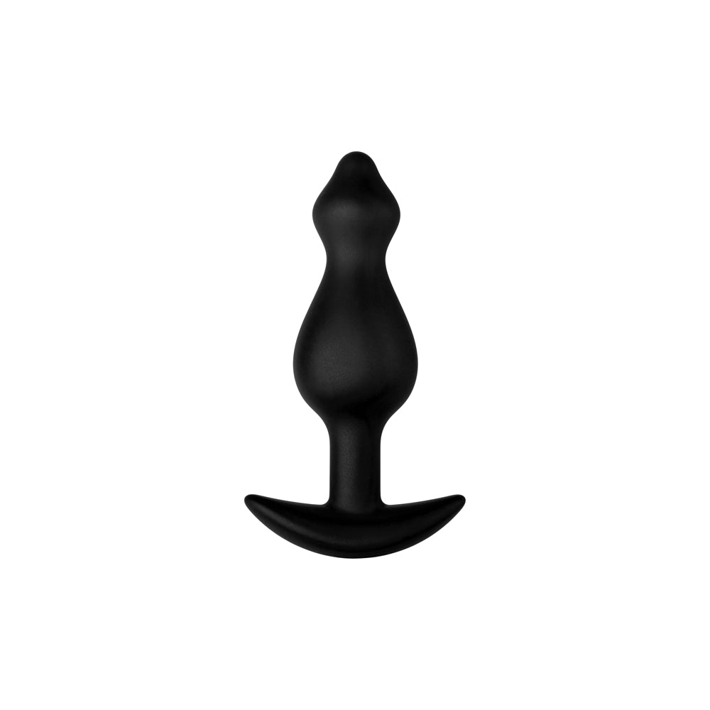 Forto - Forto F-78 Pointee Silicone Anal Plug Small Black - Anal Toys & Stimulators - Silicone