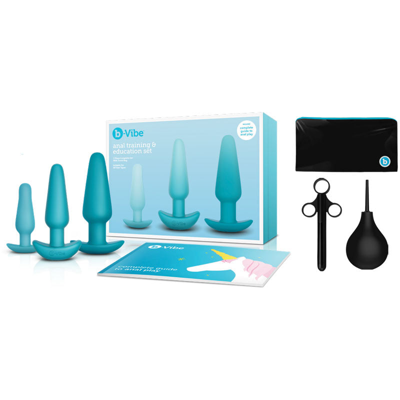 b-Vibe - b-Vibe 7-Piece Anal Training & Education Set Teal - Anal Toys & Stimulators - Silicone