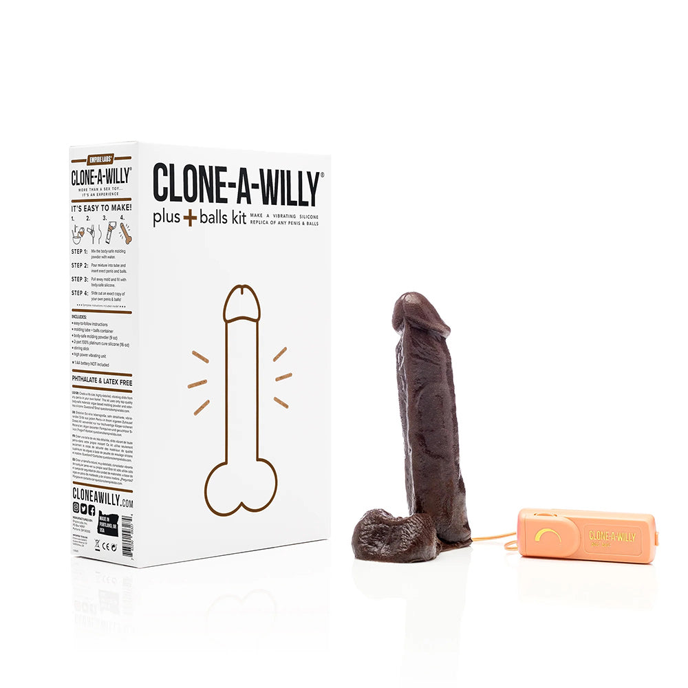 Clone-A-Willy - Clone-A-Willy Plus with Balls Deep Skin Tone - Dildos - Silicone