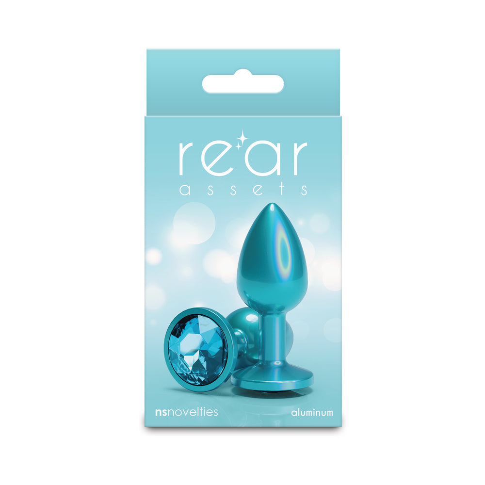 NS Novelties - Rear Assets Plug Iridescent Teal/Teal Small - Anal Toys & Stimulators - Metal