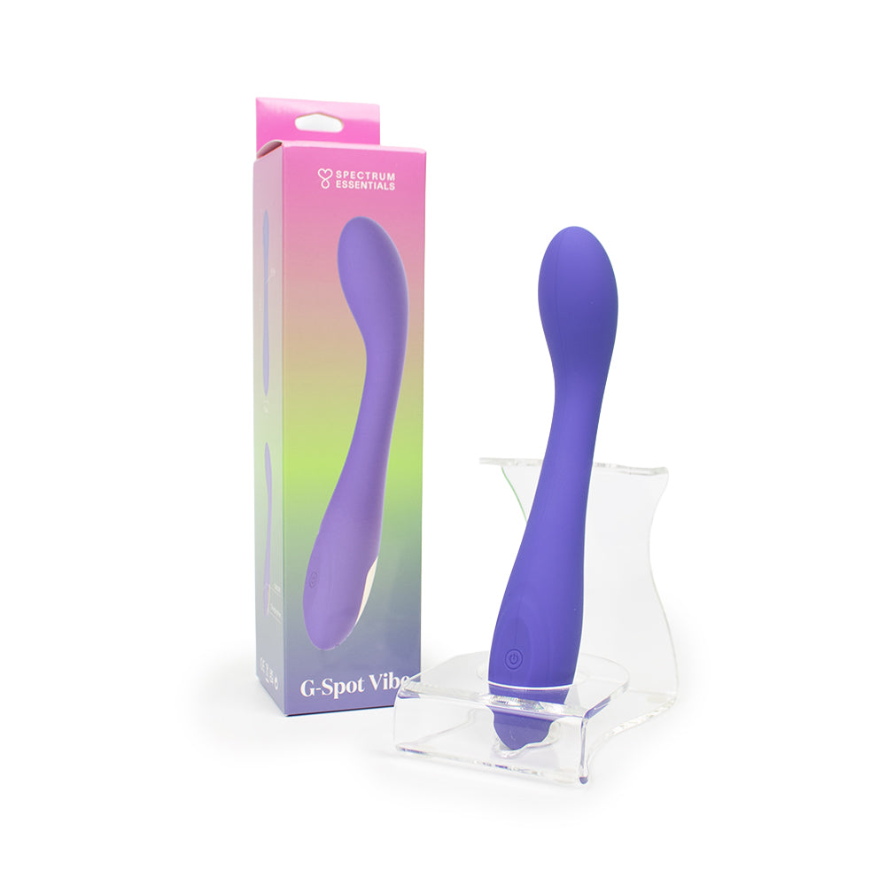Spectrum - Spectrum Essentials Rechargeable Silicone G-Spot Vibrator Purple - General