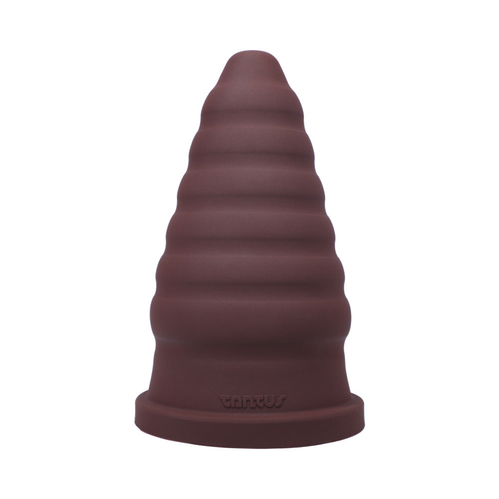 Tantus - Tantus Cone Ripple Firm Dildo Garnet (Box) - Anal Toys & Stimulators - Silicone