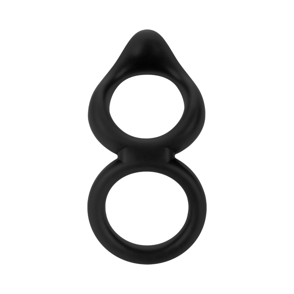 Forto - Forto F-88 Liquid Silicone Cock & Ball Ring Black - Cockrings - Silicone