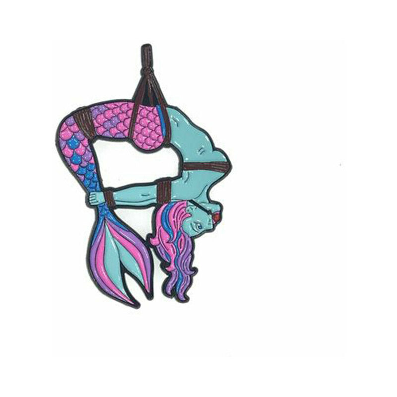 Geeky & Kinky - Geeky & Kinky Mermaid (Blue) Enamel Pin - Novelties & Games - Metal