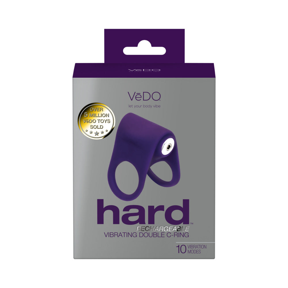 VeDO - VeDO Hard Rechargeable C-Ring Purple - Cockrings - Silicone