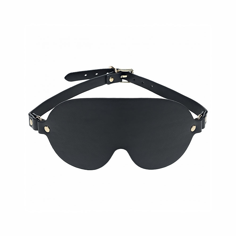 Shots - Ouch! International London Collection Blindfold - Bondage & Fetish Toys - Leather