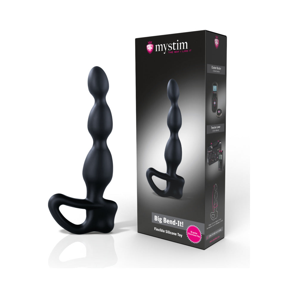 Mystim - Mystim Big Bend-it E-Stim Flexible Prostate Stimulator - Bondage & Fetish Toys - Silicone