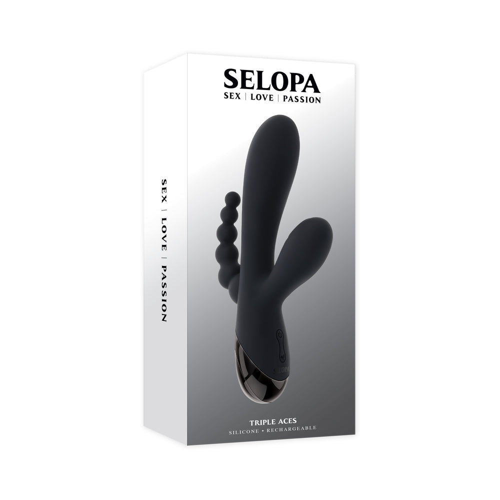 Selopa - Selopa Triple Aces Black - Vibrators