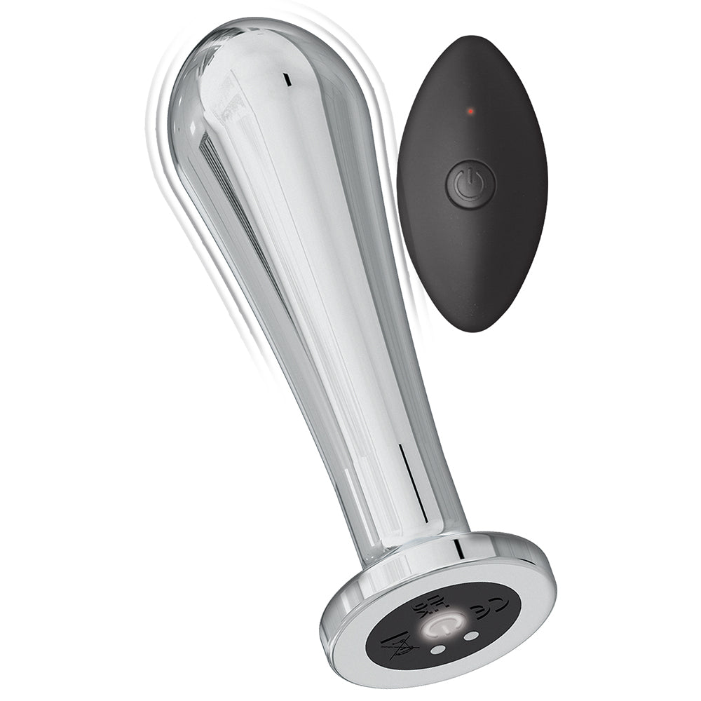 Nasstoys - Nasstoys Ass-Sation Remote Vibrating Metal Anal Bulb Silver - Anal Toys & Stimulators - Metal