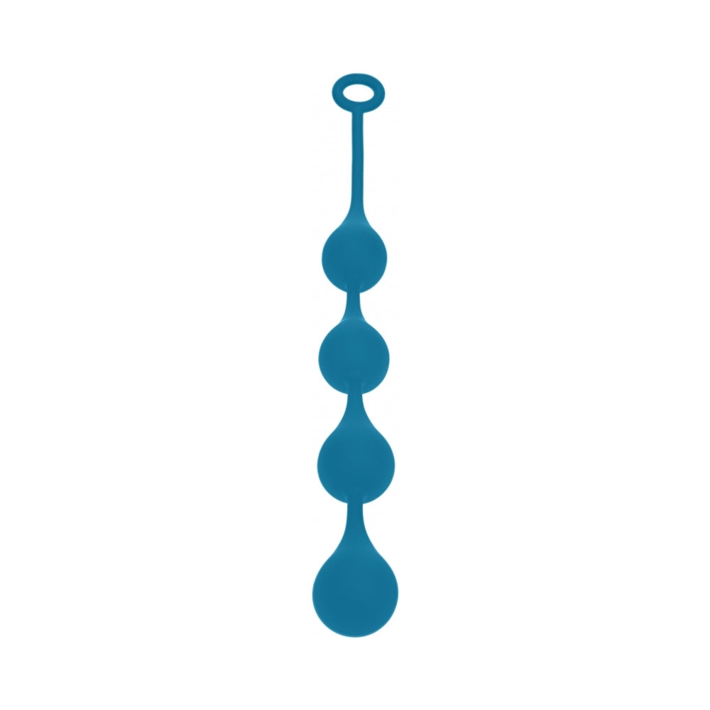 Shots - LEVELZ Waterdrop Silicone Anal Balls XLarge 50 mm Teal - Anal Toys & Stimulators