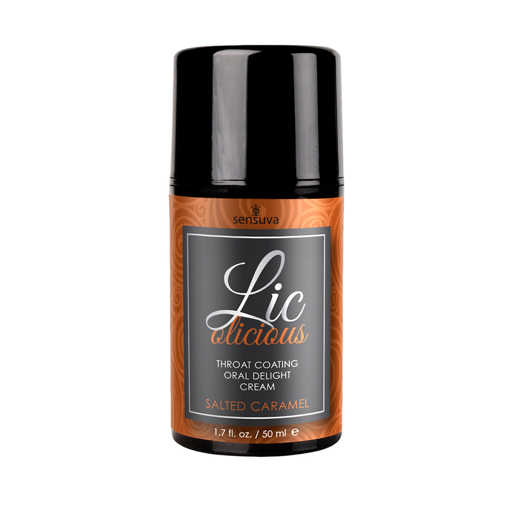 Sensuva - Sensuva Lic-o-licious Throat Coating Oral Delight Cream Salted Caramel 1.7 oz. - Lubricants, Creams & Glides - Cream