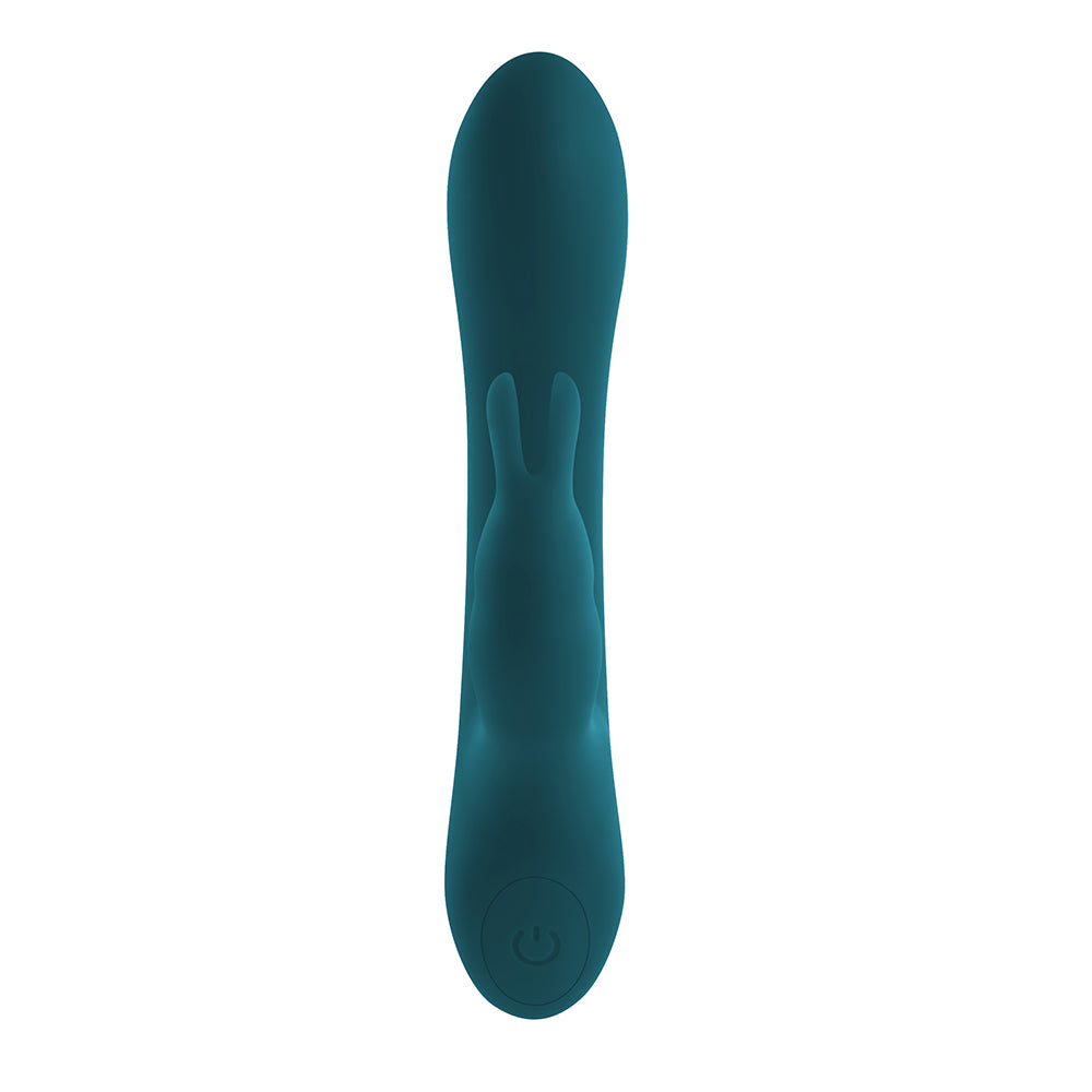 Playboy - Playboy Lil Rabbit Rechargeable Silicone Dual Stimulation Vibrator Deep Teal - Vibrators - Silicone