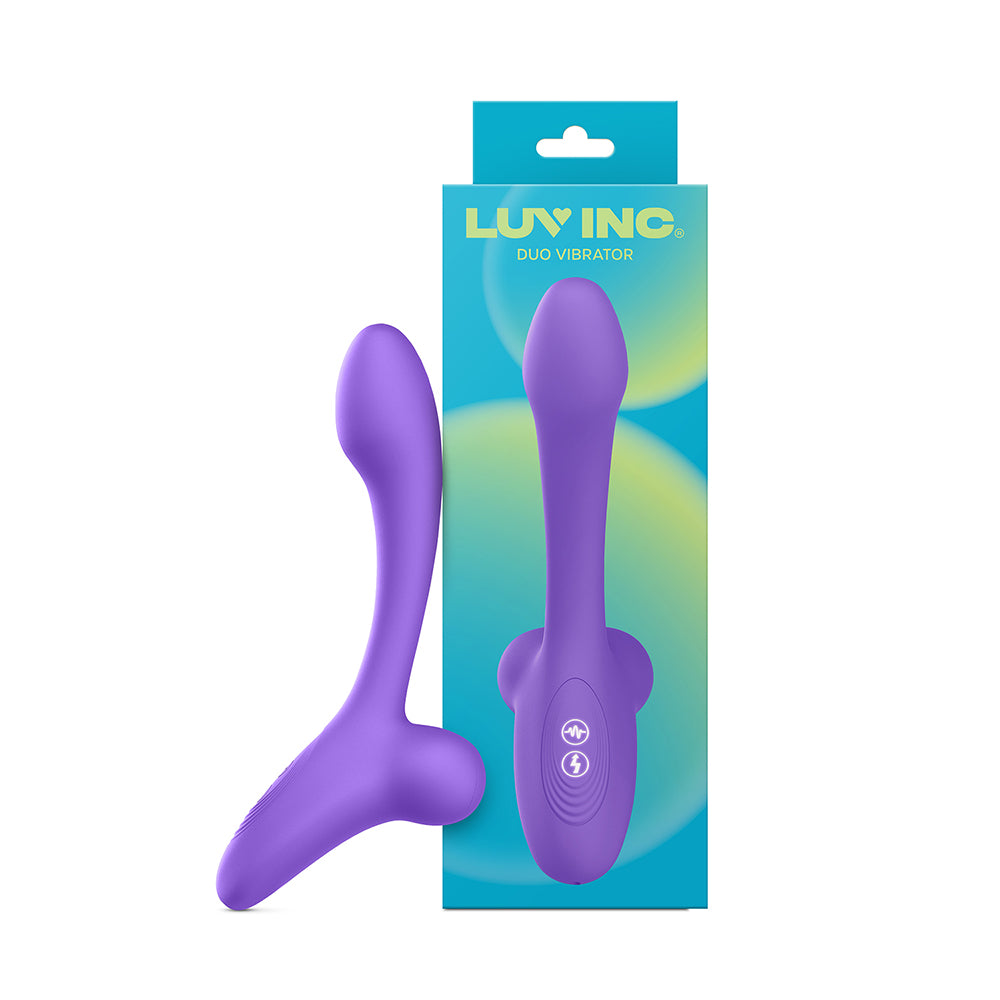 Luv Inc. - Luv Inc Dv35: Duo Vibrator Purple - Vibrators - Silicone