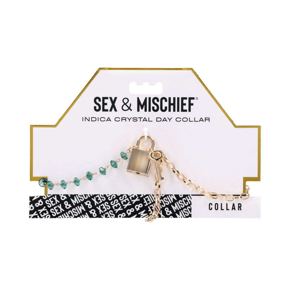 Sportsheets - Sportsheets Sex & Mischief Indica Crystal Day Collar - Bondage & Fetish Toys