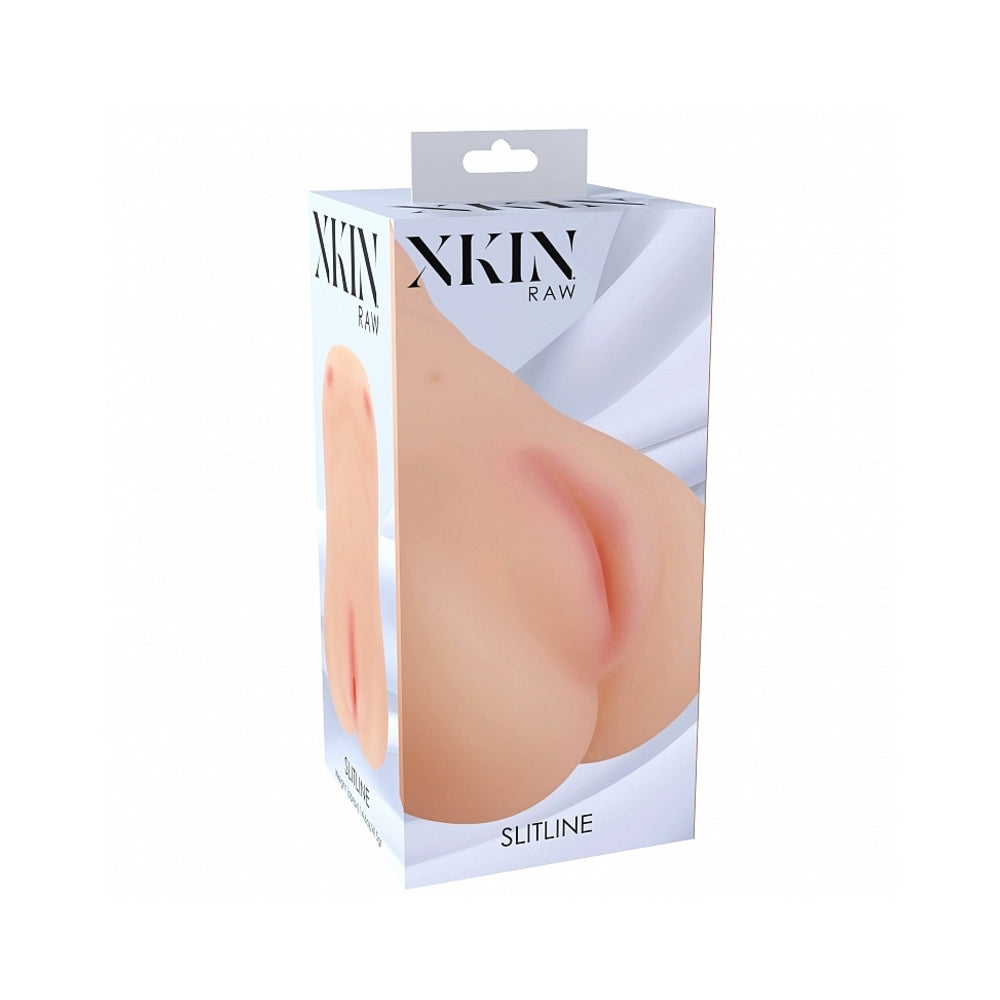Shots - Xkin Raw Slitline Stroker Beige - Masturbation Aids for Males